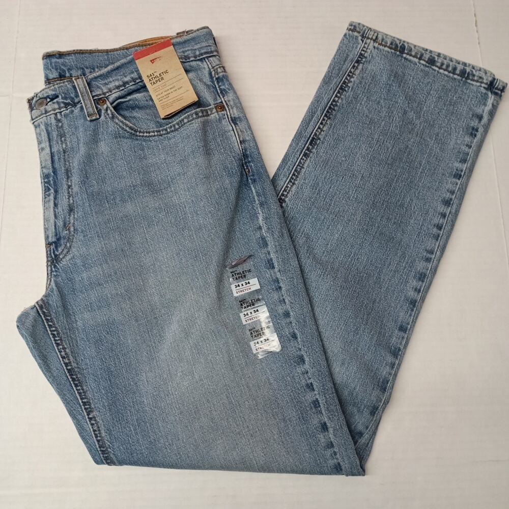 Levi's 541 Jeans Men's 34x34‎ Blue Athletic Taper Fit